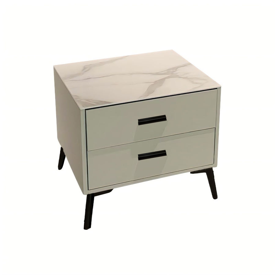 VICTORIA Ceramic Nightstand Black