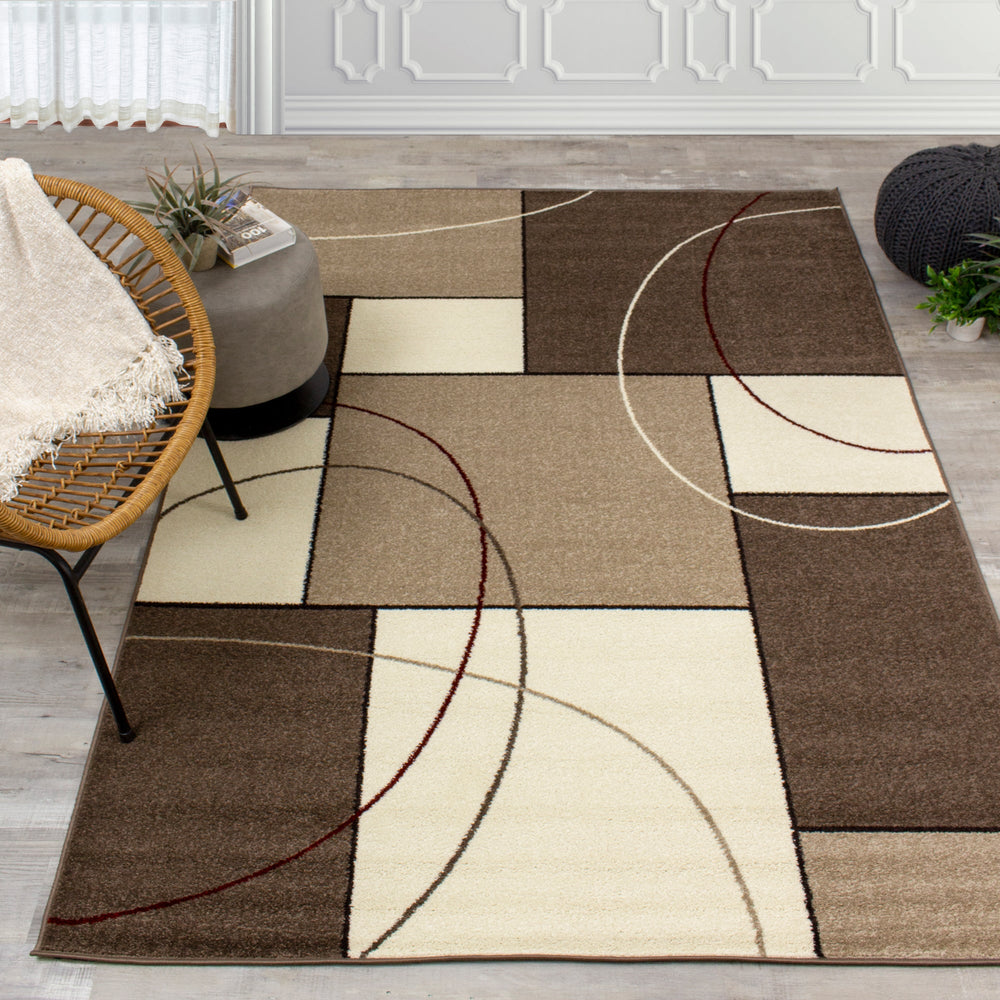 KYLIE Brown Beige, Shape Rug