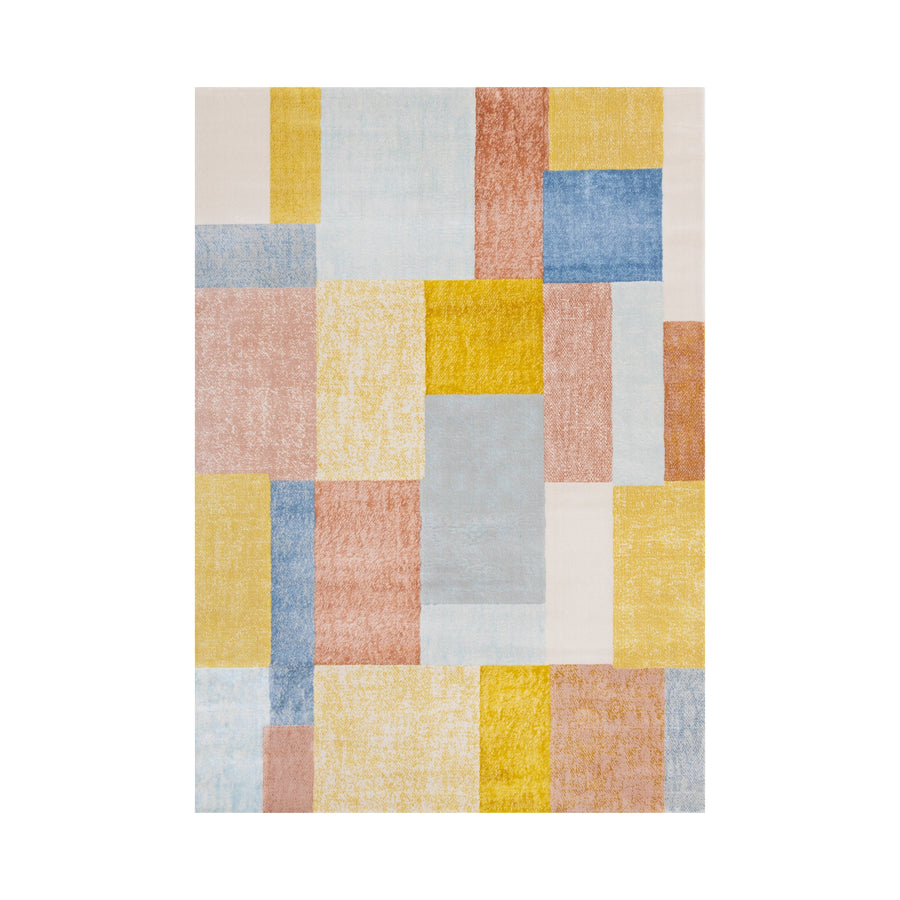 KALI Red Yellow Blue, Shape Rug