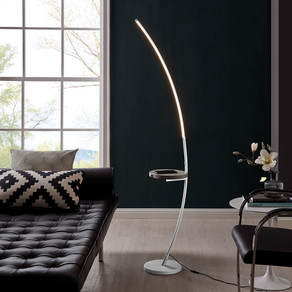 MONITA USB and Wireless Charging, Floor Lamp