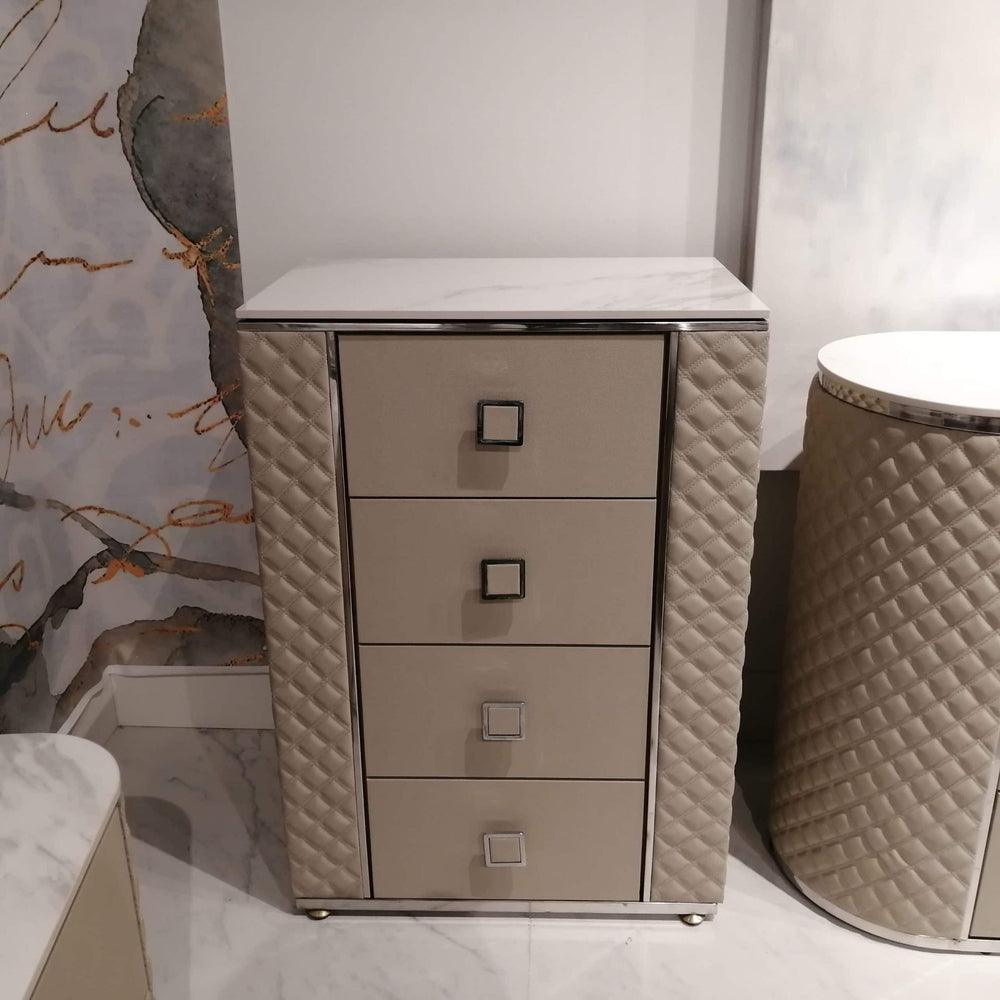 CAROLINE Ceramic 4-Drawer Chest