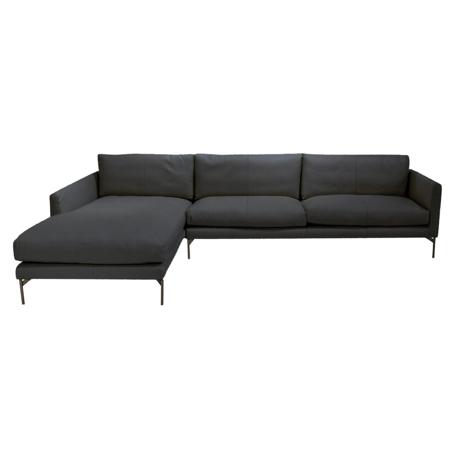 FLEMING Full Leather Sectional - Corium Italia Left