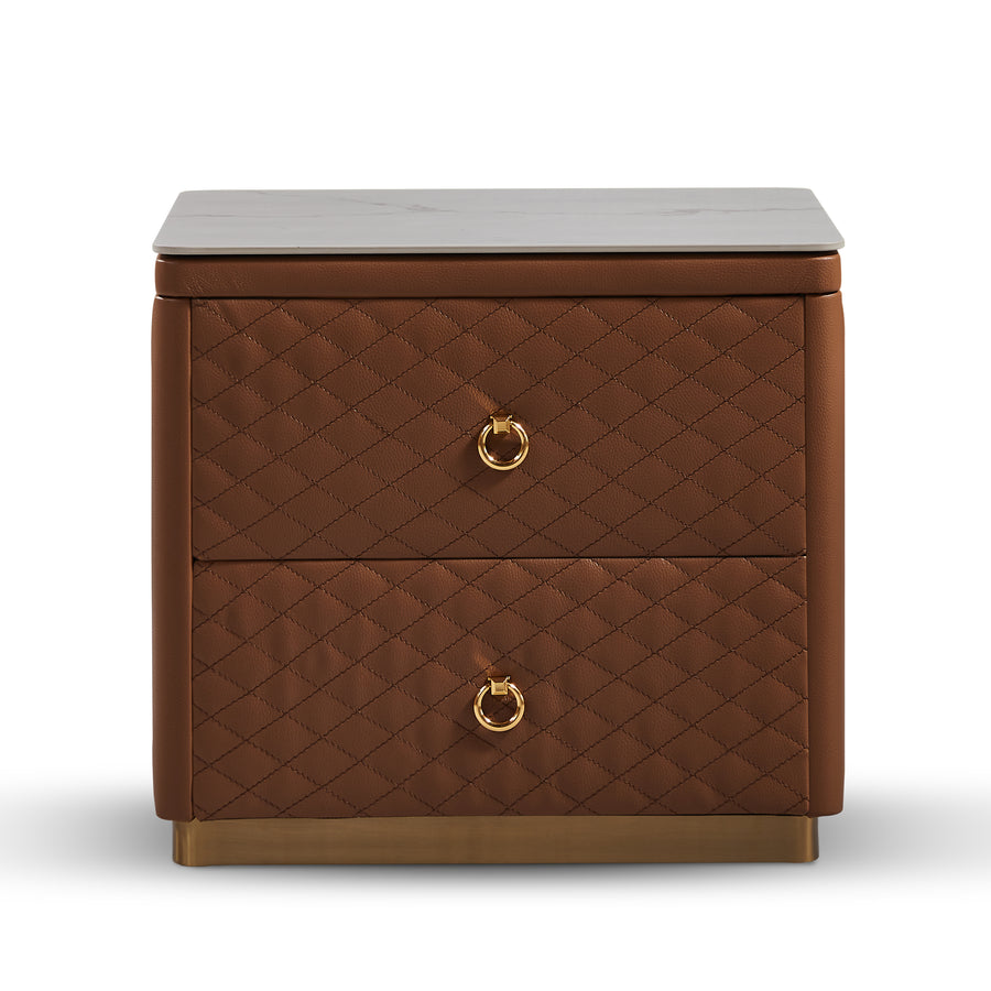 LANE Two Drawers Nightstand Khaki