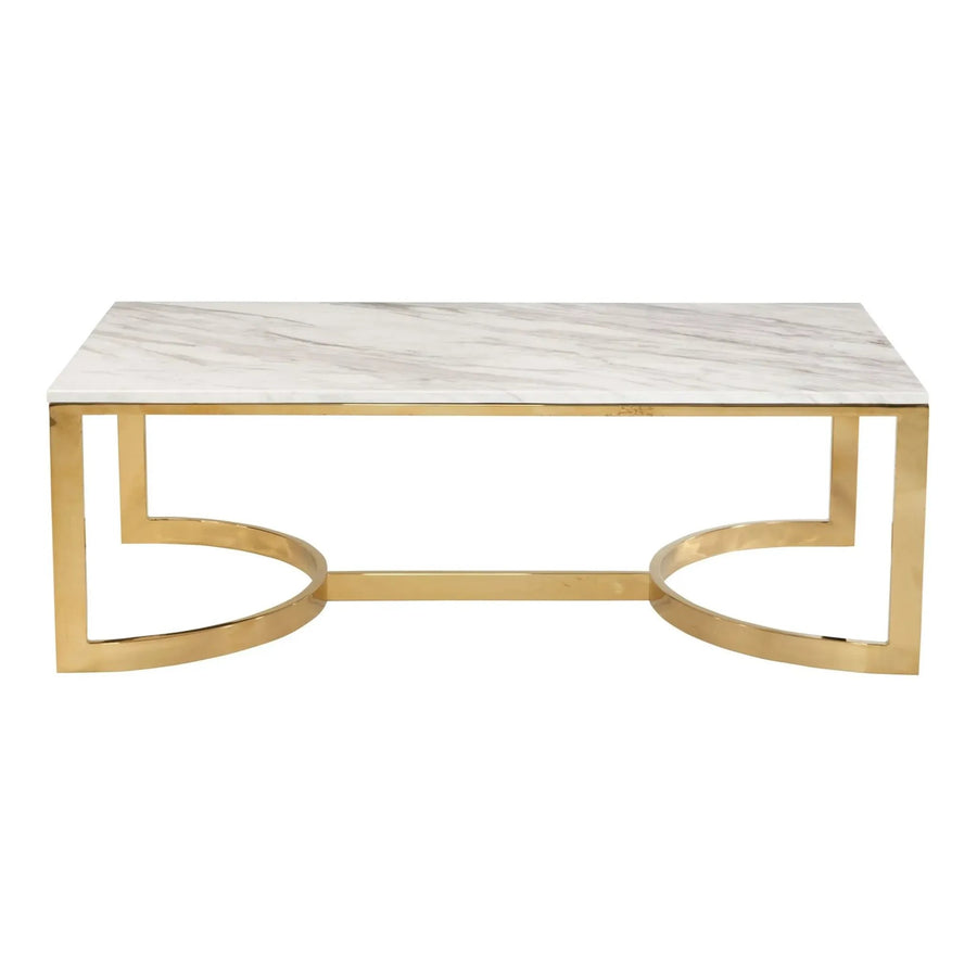 JASMINE White Marble Coffee Table