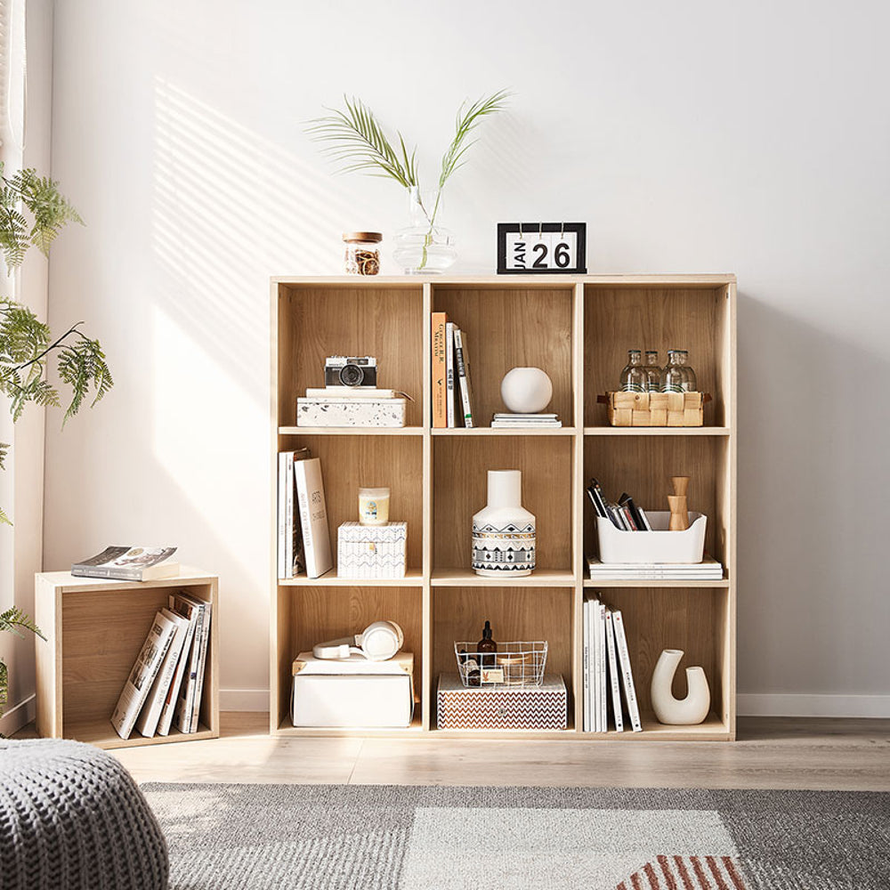 LUCAH Wooden Bookcase and Storage Shelf