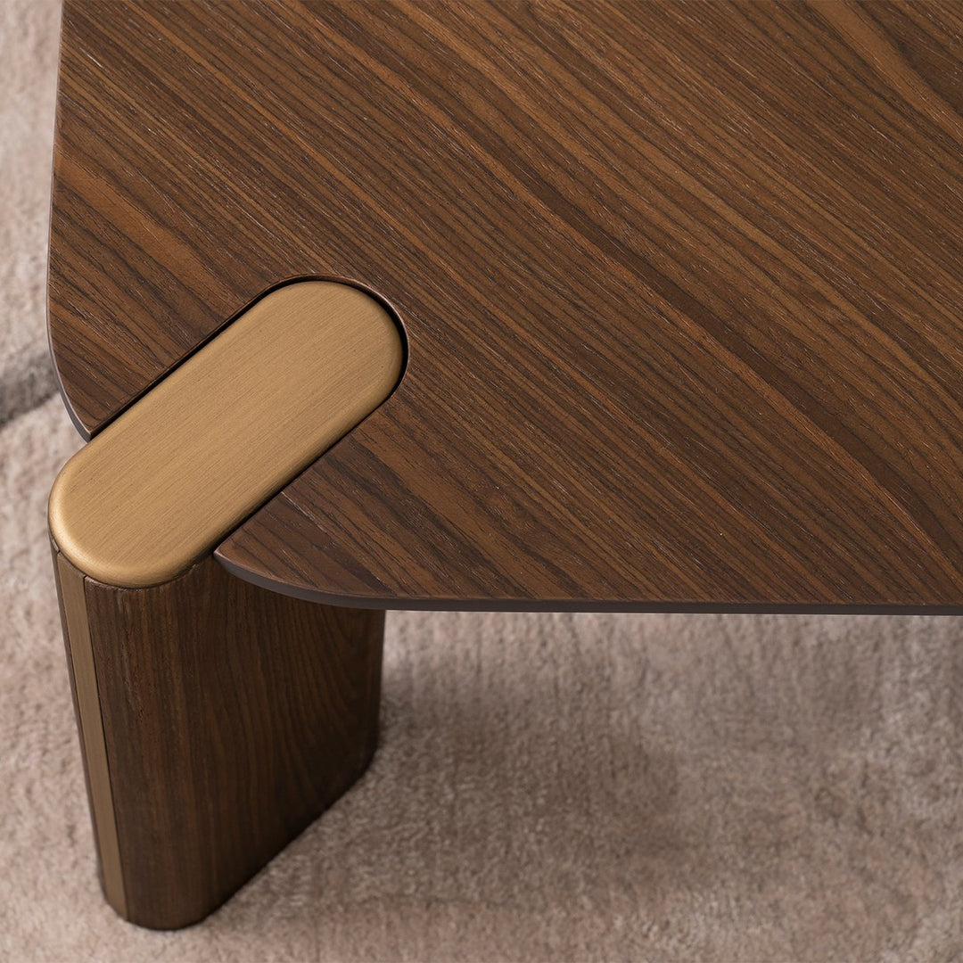 AMORA Eggshell Walnut Coffee Table - Michael Amini