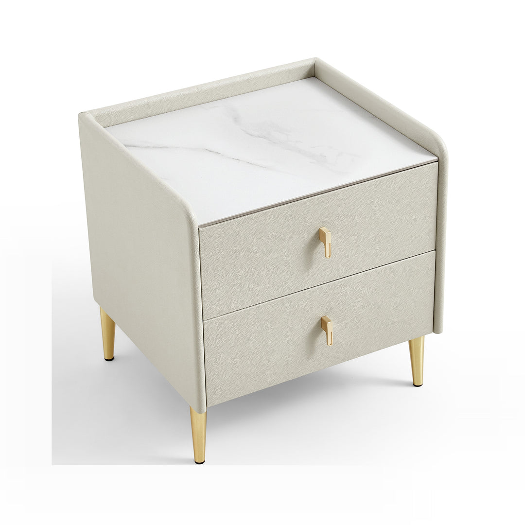 LISA Two Drawer, Bedroom Nightstand