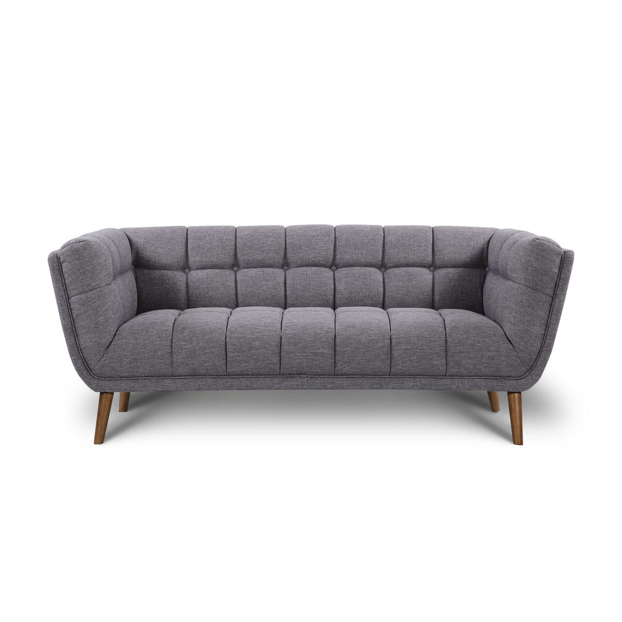 BEATRICE Fabric Three Seater Sofa Grey