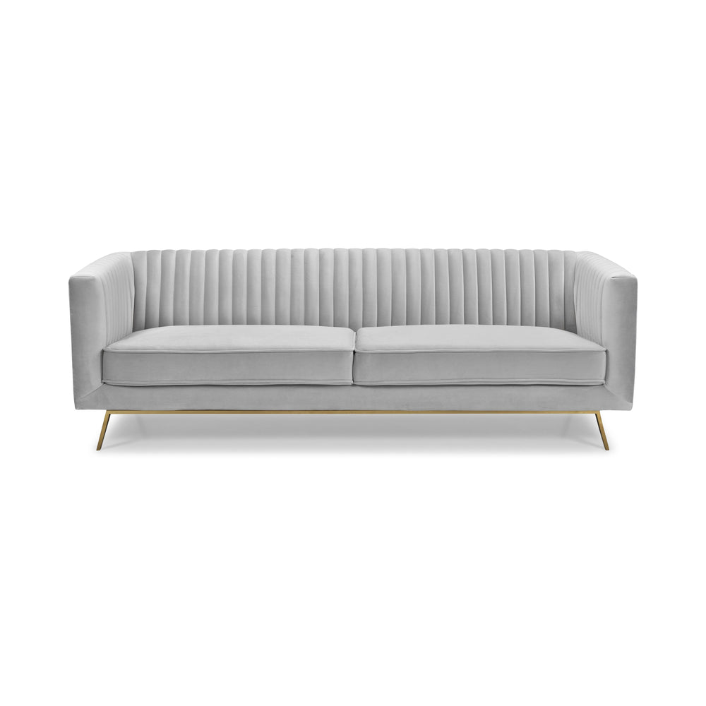 LUMENS Velvet 3 Seater Sofa