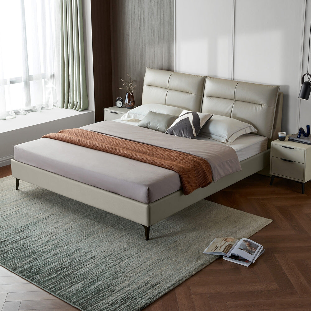 JULIA Top-Grain Leather Bed