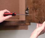 removing cabinet hardware