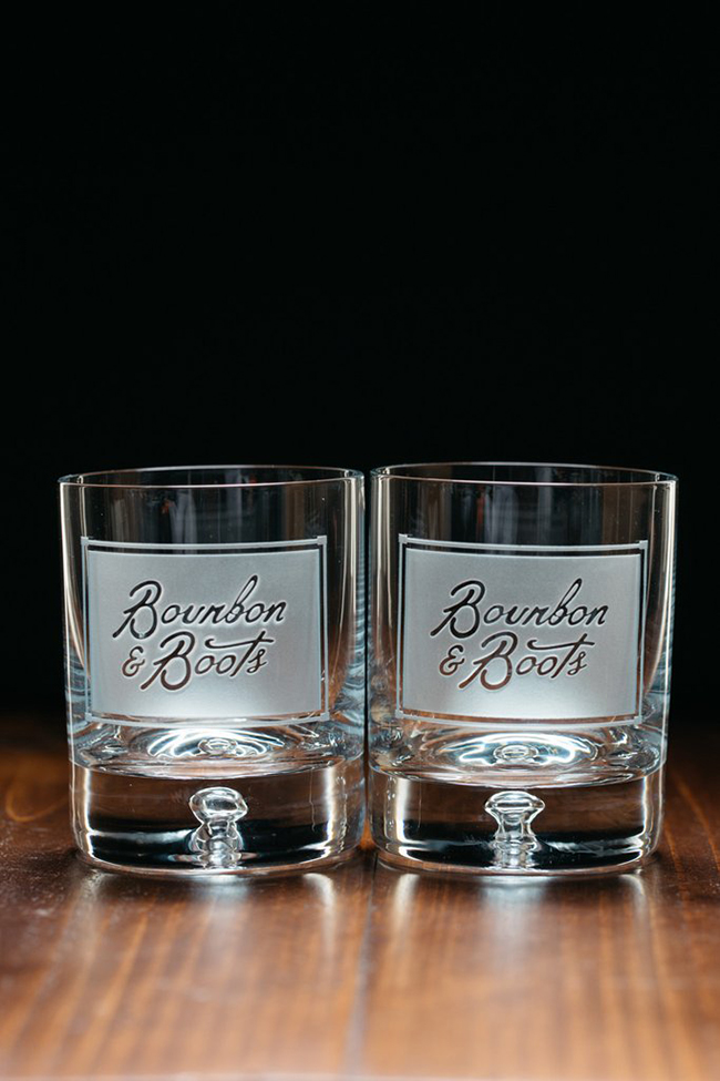 Bourbon and Boots drinkware