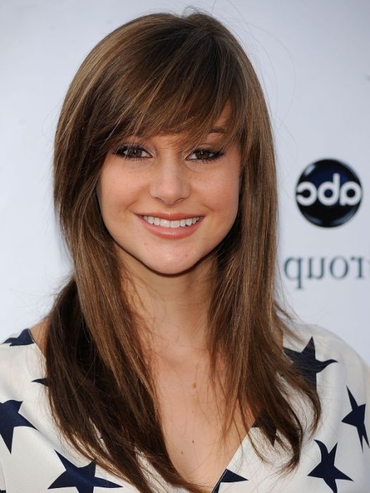 Long Layered Haircuts with Bangs