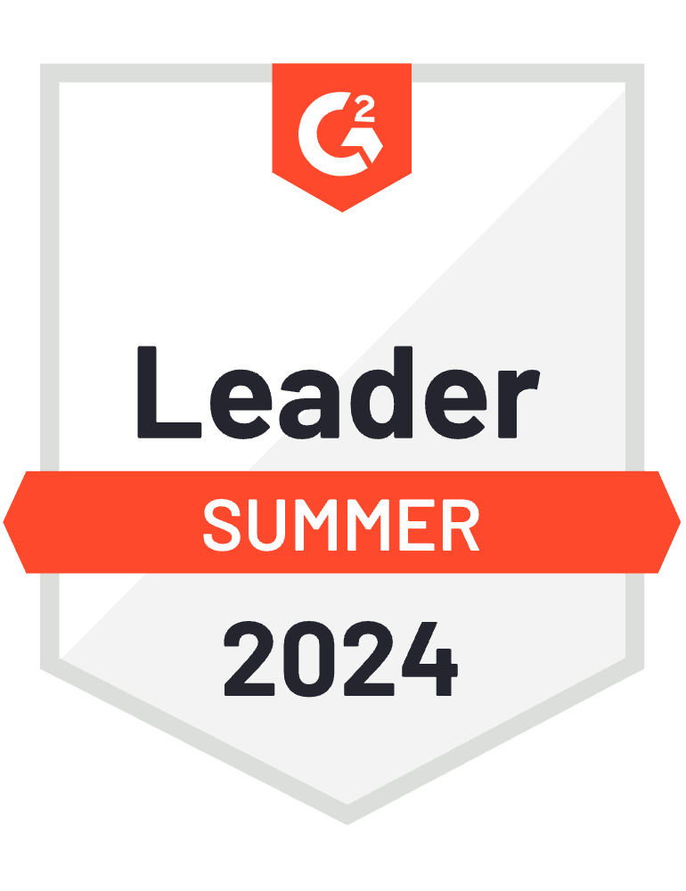 G2 badge: Leader, Summer 2023