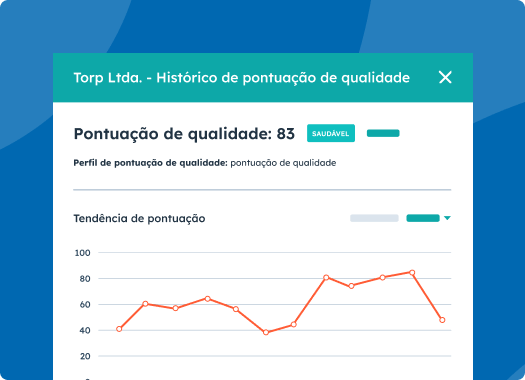 Conheça a pontuação de cada cliente e monitore as chances de churn no Service Hub da HubSpot