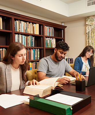 Graduate students studying at McMaster University