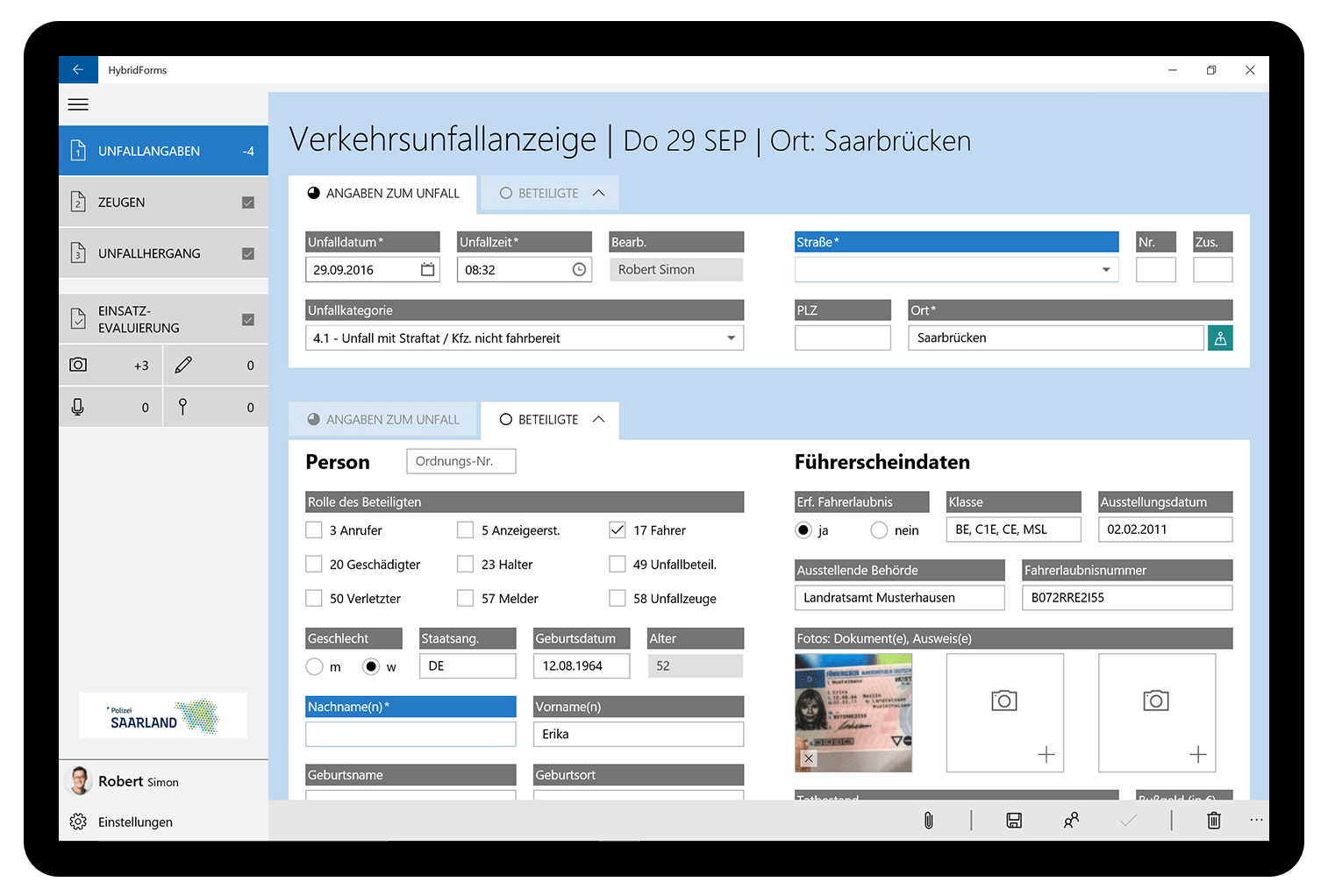 Mobile Policing in Rhineland-Palatinate and Saarland