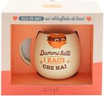 Tazza cuore brigante Mr Wonderful - Dammi tutti i baci che hai