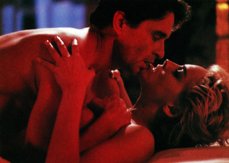 BASIC INSTINCT, from top, Michael Douglas, Sharon Stone, 1992. ©TriStar/courtesy Everett Collection