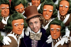 WILLY WONKA AND THE CHOCOLATE FACTORY, Gene Wilder, Oompa-Loompas, 1971