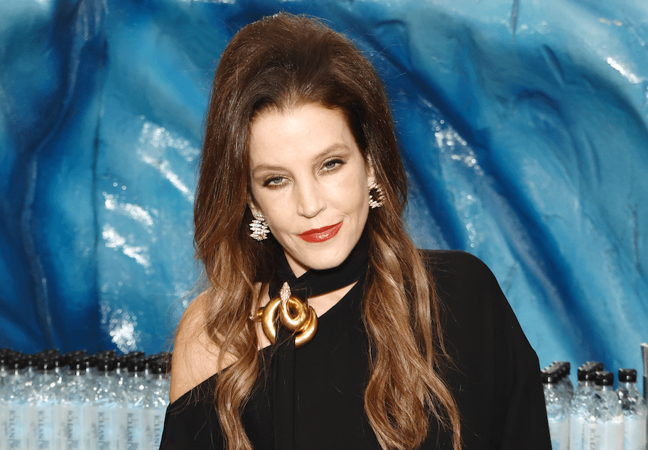 Lisa Marie Presley at the 2023 Golden Globes