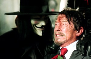 V FOR VENDETTA, Hugo Weaving, John Hurt, 2006, (c) Warner Brothers/courtesy Everett Collection