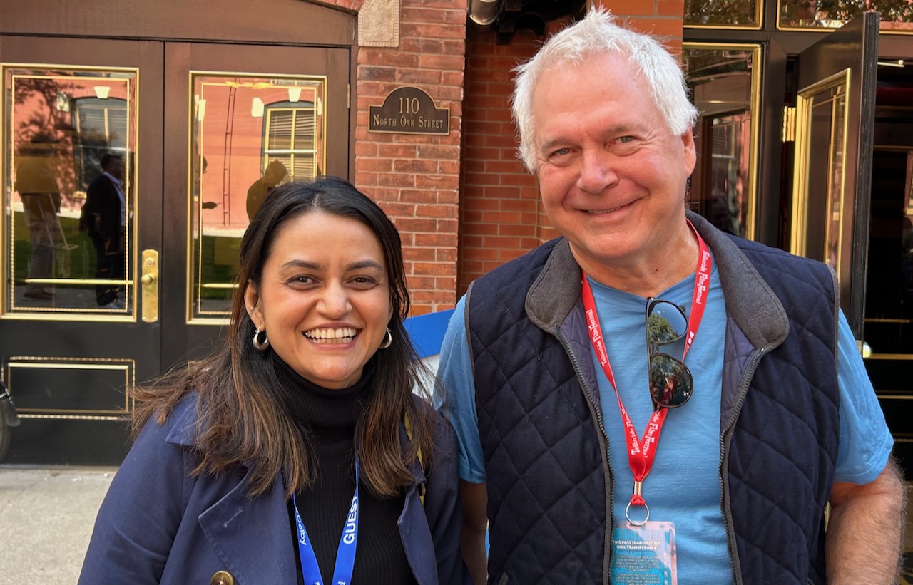 Payal Kapadia and Jonathan Seyring at Telluride.