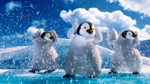 HAPPY FEET TWO,  Bo (center, voice: Meibh Campbell), 2011. ©Warner Bros/Courtesy Everett Collection