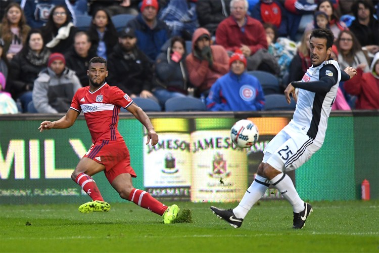 A Jameson ad seen on the sidelines of a Major League Soccer game. Jameson is now the official whiskey of the MLS.