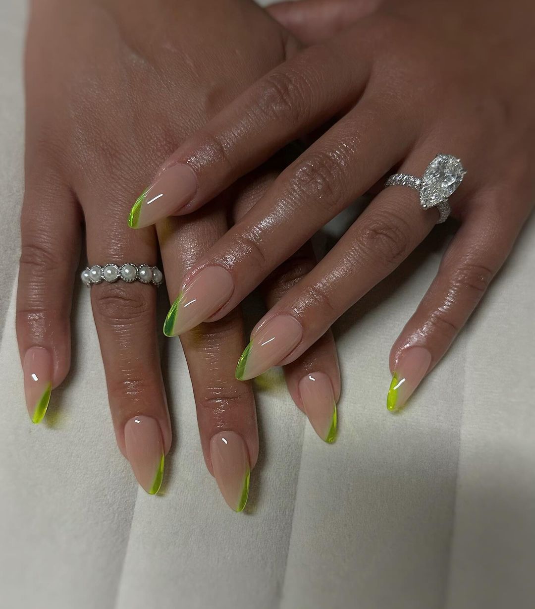 Green Tips Wicked Manicure Ideas