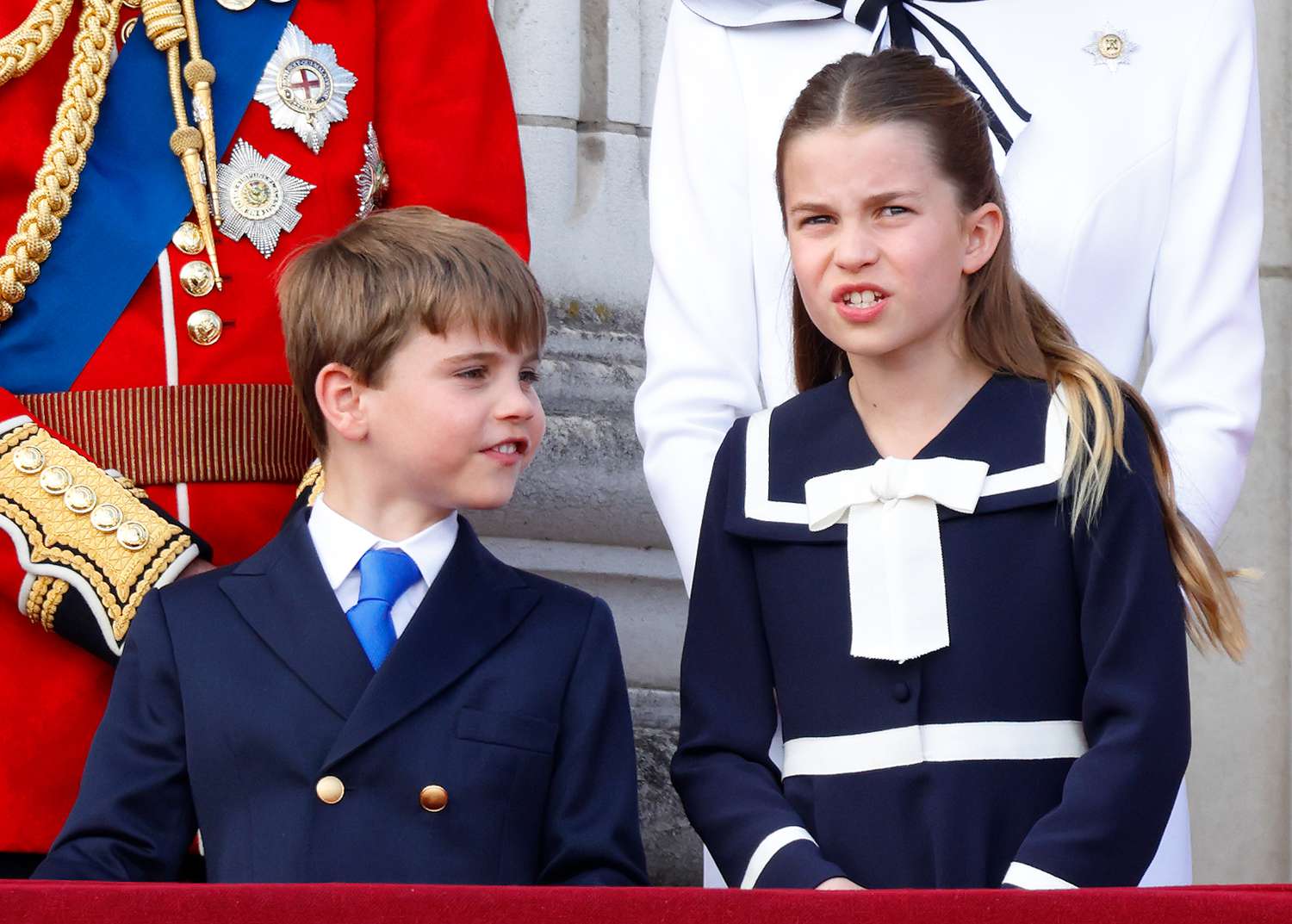 Princess Charlotte and Prince Louis Bickering at Trooping the Colour Was So Relatable