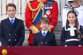 Prince George of Wales, Prince Louis of Wales and Princess Charlotte of Wales 2024 Trooping the Colour