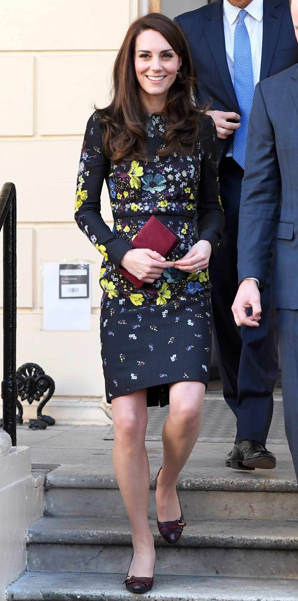 Kate Middleton in a floral-print Erdem dress