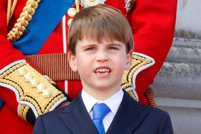 Prince Louis Smiling Looking Up on Buckingham Palace Balcony Trooping the Colour 2024