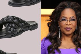 Oprah and Black Sandals