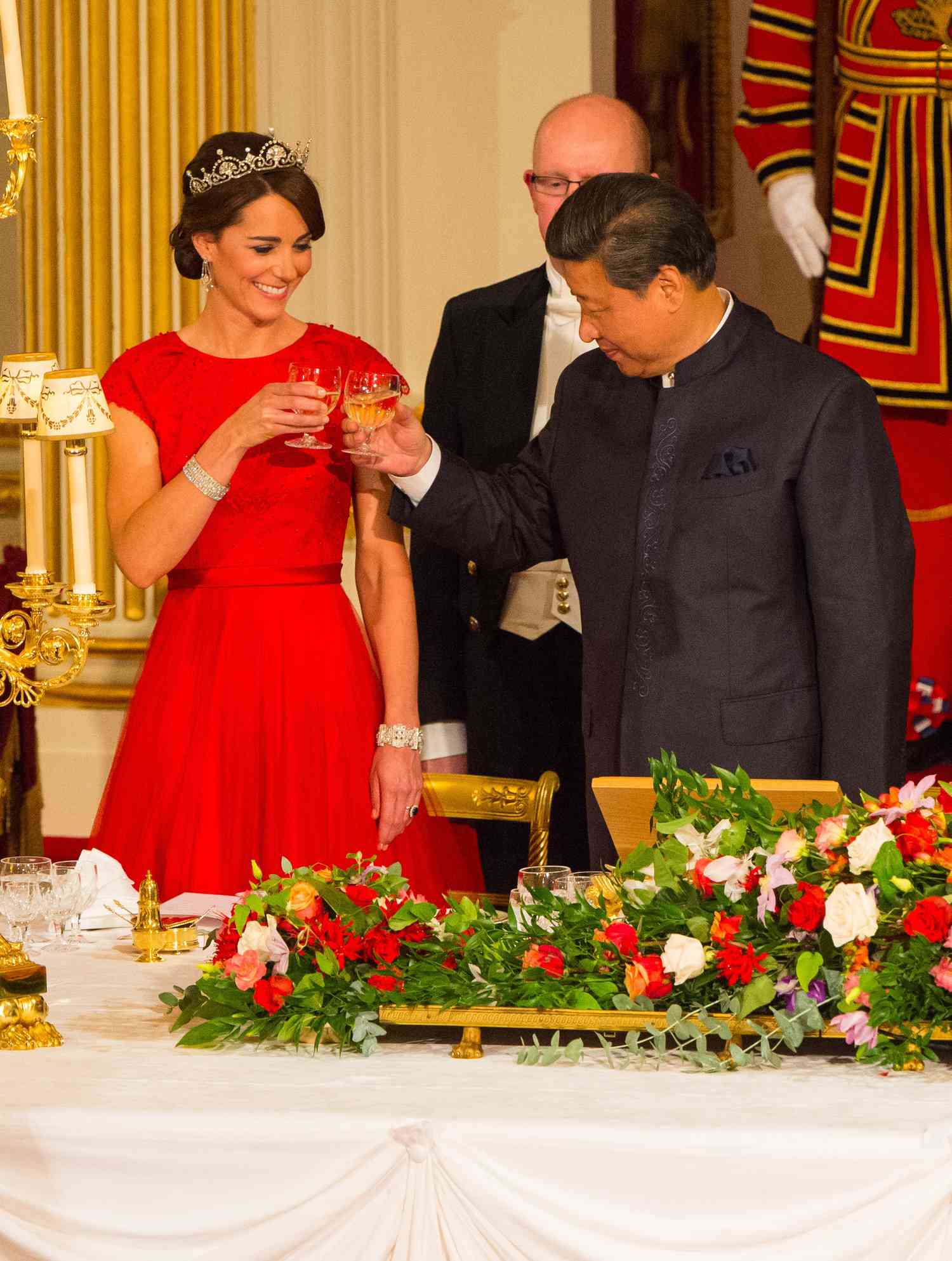 Chinese President Xi Jinping with the Duchess of Cambridge