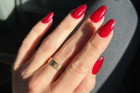 Cranberry red nails