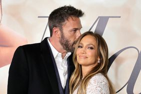 Ben Affleck Kissing Jennifer Lopez's Head Posing at Premiere of 'Marry Me' February 08, 2022 