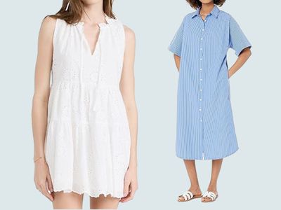 White and Blue Summer Dresses