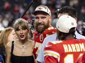 Taylor Swift Wore a Completely Sheer Black Top For Dinner With Travis Kelce