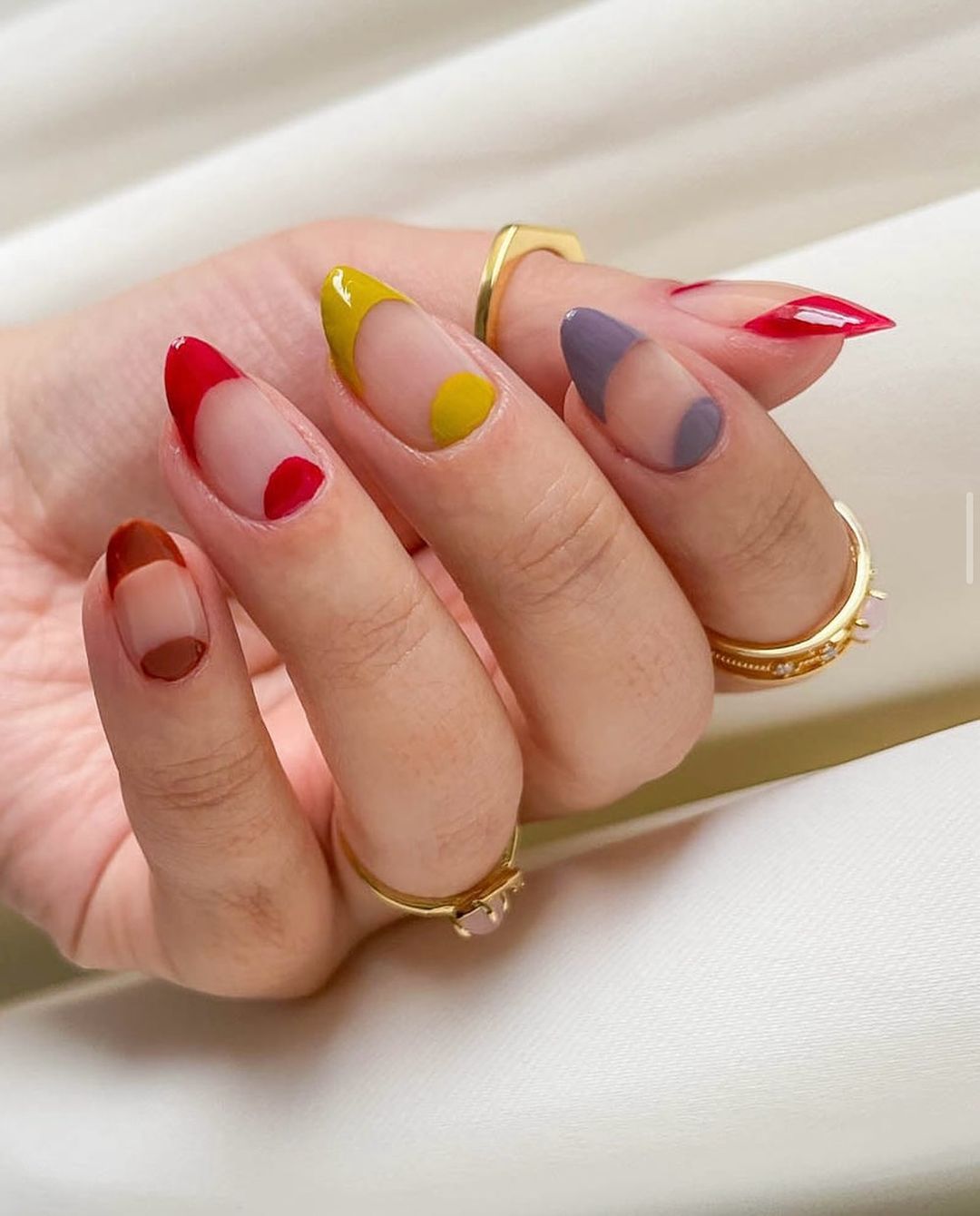 Structured Skittle Virgo Nails