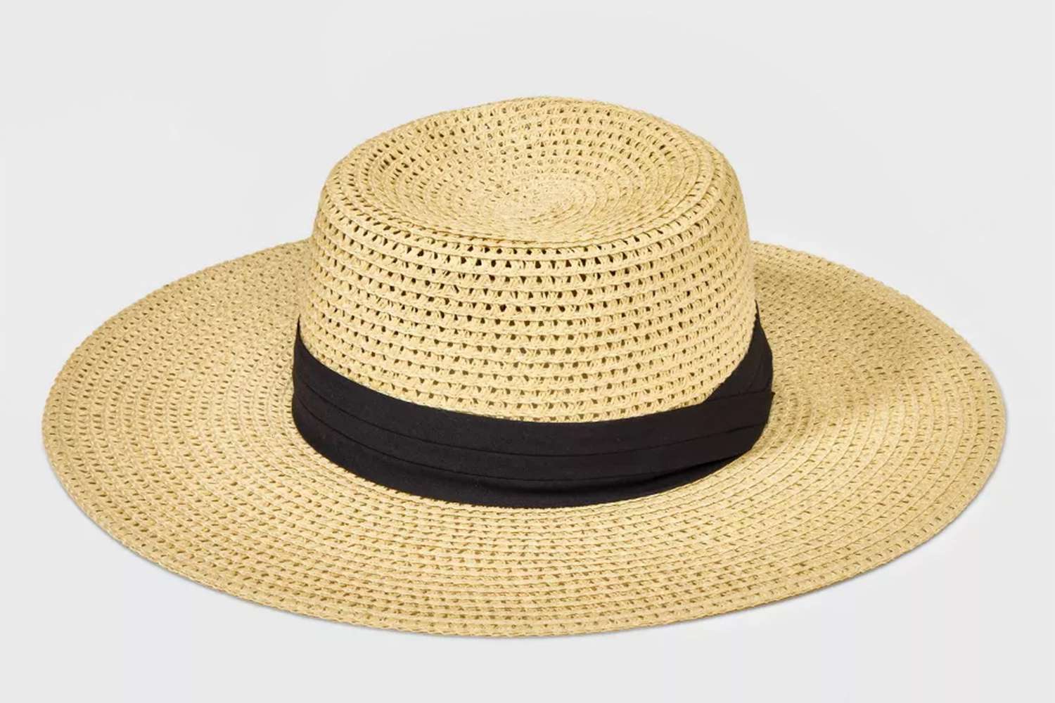 Women's Floppy Straw Boater Hat