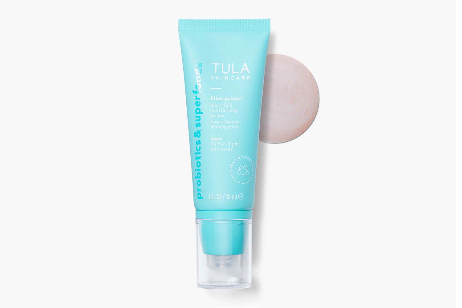 Tula filter primer blurring & moisturizing primer (sheerly tinted)