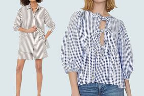 Striped and Gingham Summer Blouses