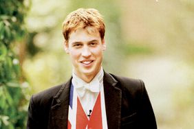 Prince William wearing a vest with a Union Jack