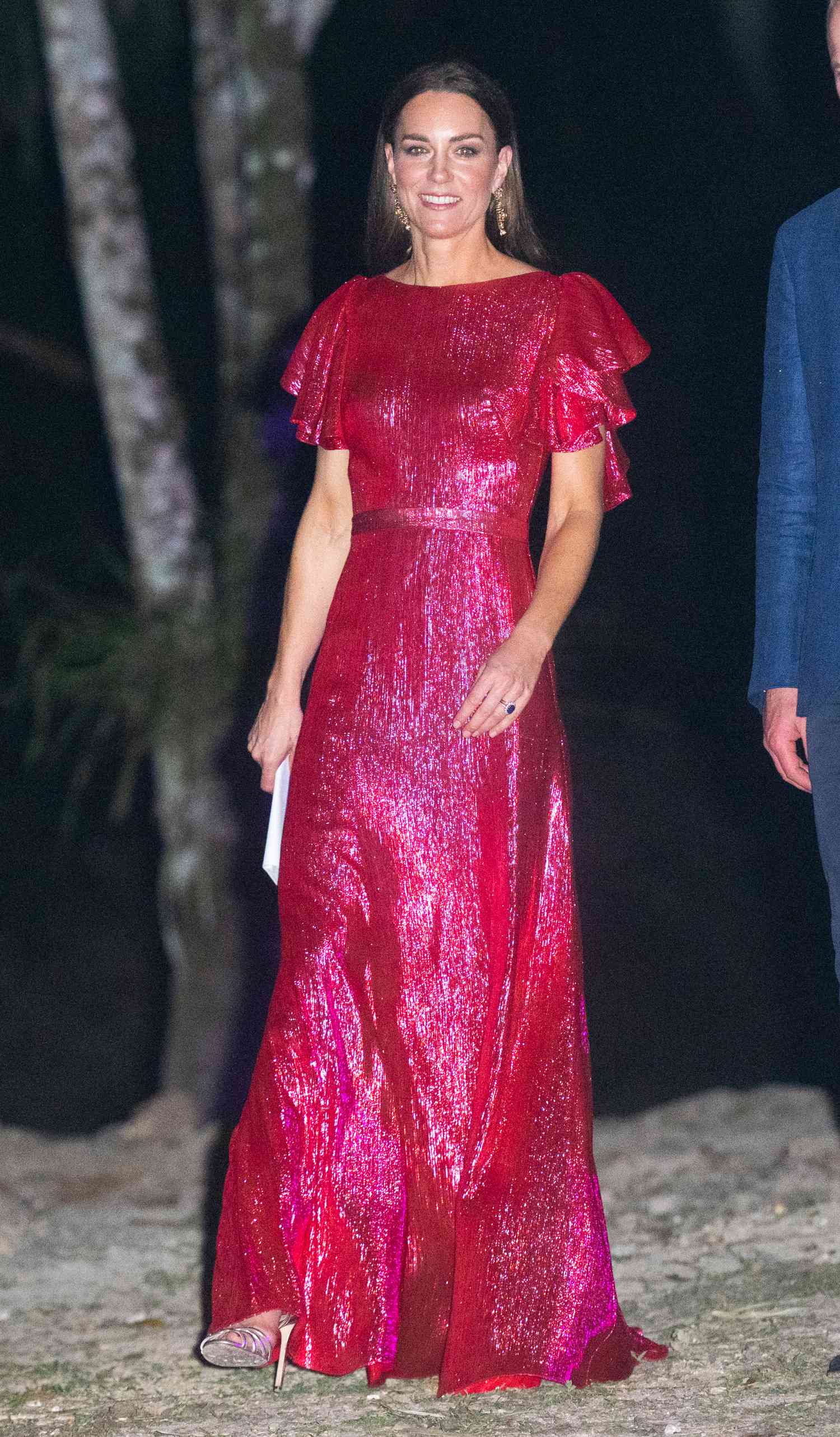 Kate Middleton in a sparkly pink gown