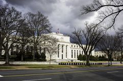 A photo of Federal Reserve headquarters in Washington.