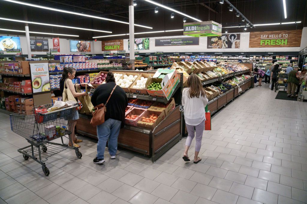 An Aldi supermarket in Alhambra, California, US, on Thursday, June 27, 2024. 