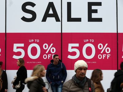 Shoppers At The Post-Christmas Sales