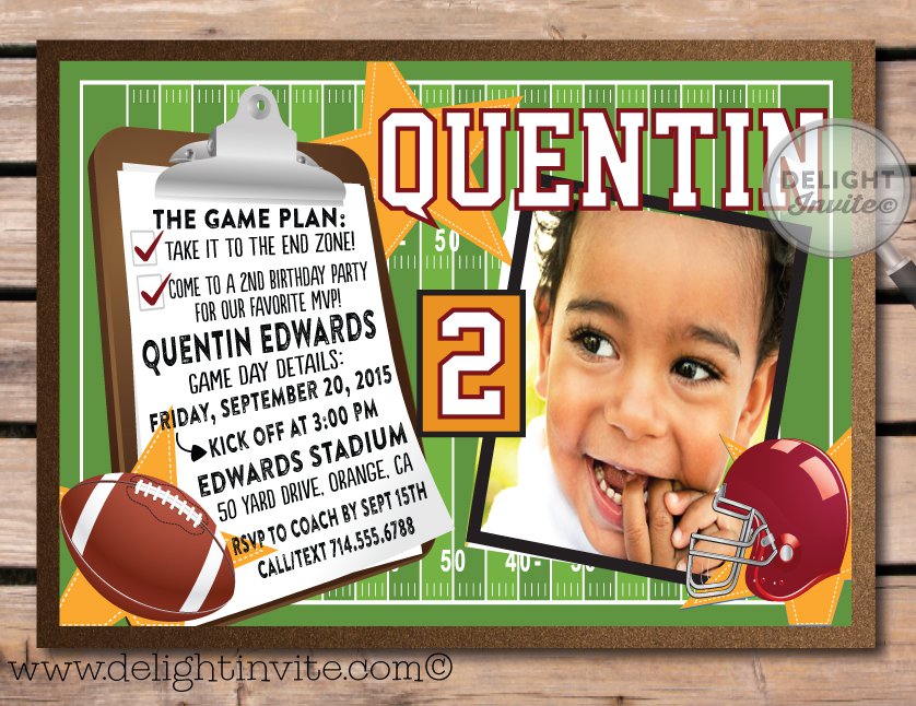 Football Party Invitations